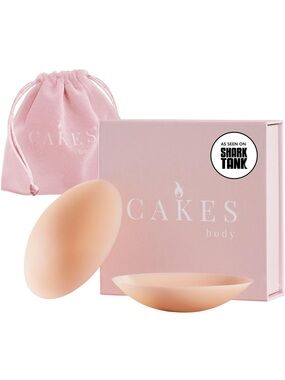 New Open Box Plus CAKES Body® Grippy Non-Adhesive Silicone Nipple Covers 4 Women